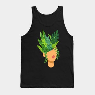 planter head pot plants lover Tank Top